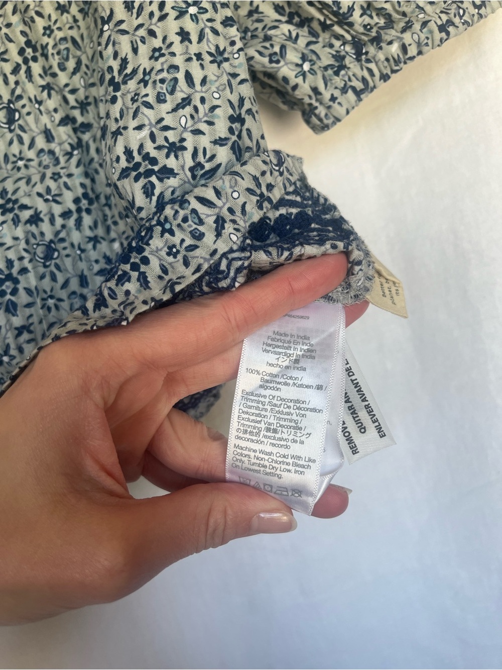 Madewell 2 Piece Floral Set Smocked Crop Top & Tiered Maxi Skirt 100% Cotton S - Picture 9 of 9